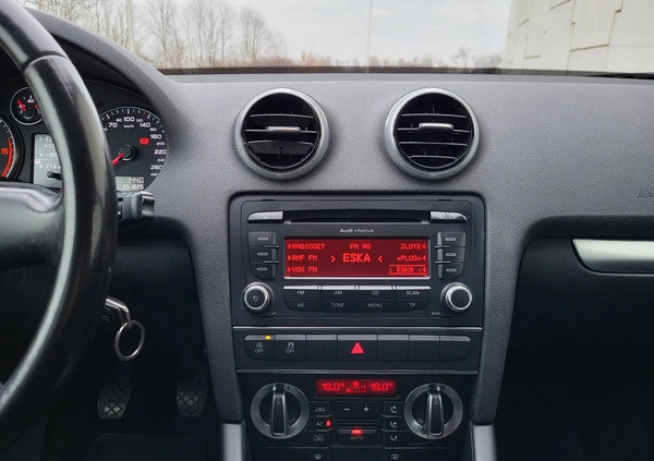 Audi A3 cena 31400 przebieg: 251000, rok produkcji 2012 z Ruciane-Nida małe 232